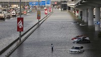 Cuaca yang tidak stabil dan hujan lebat melanda sebagian Uni Emirat Arab pekan ini, membanjiri beberapa jalan dan mengganggu lalu lintas di Dubai.