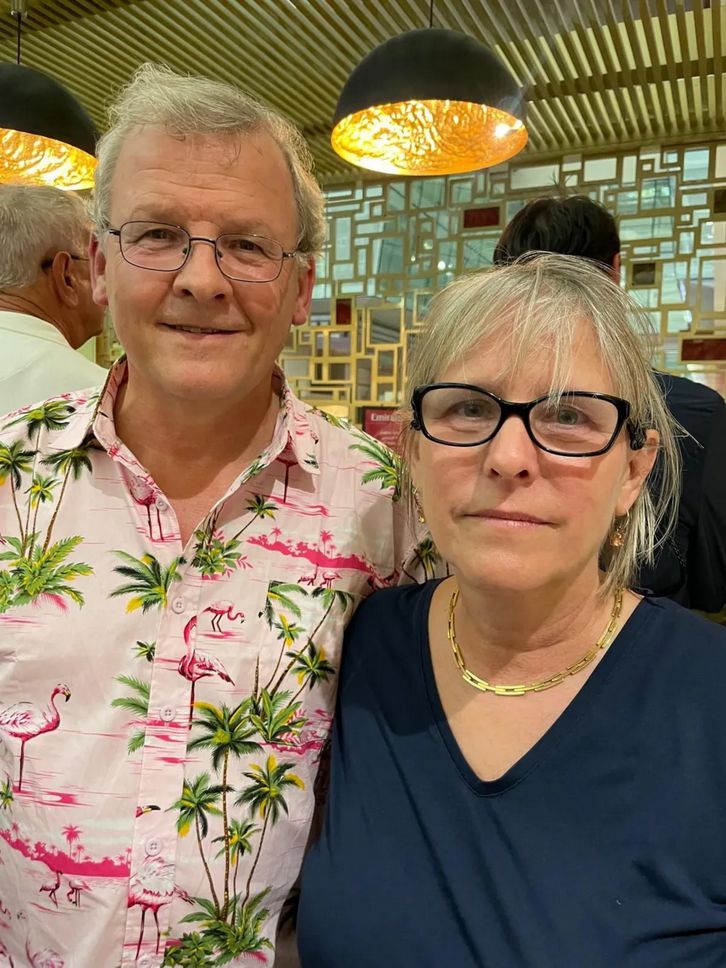 Pasangan yang Terjebak Banjir Dubai