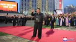 Potret Kim Jong Un Hadiri Peresmian Kompleks Apartemen Baru Korut