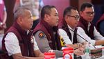 Potret Tersangka Kejahatan Narkotika Tertunduk Lesu