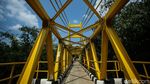 Rampung Bulan Lalu, Cat Jembatan Kuning Depok Mulai Terkelupas