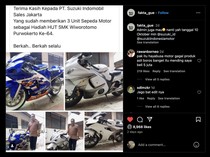 Menang Banyak, SMK di Purwokerto Dapat Sumbangan Moge Langka dari Suzuki