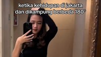 Viral Beda Gaya Wanita: di Jakarta Jadi Princess, di Kampung Angon Kambing