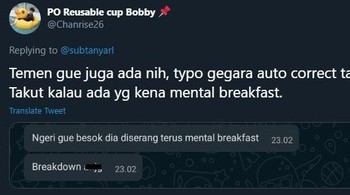 Mental breakfast. Foto: X/chanrise26