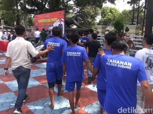 Aniaya Teman-Rusak Markas, 19 Anggota Ormas di Subang Diciduk