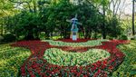 Bak Lukisan, Taman Ini Penuh dengan Bunga Warna-warni