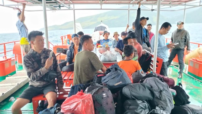 28 Pegawai-Warga Binaan Lapas Dievakuasi Imbas Erupsi Gunung Ruang Sitaro