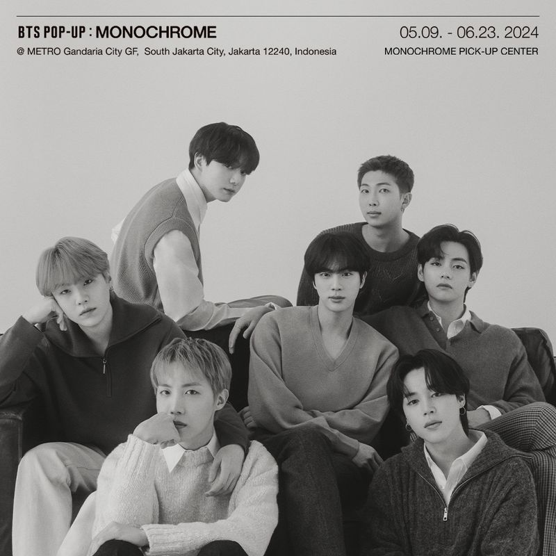 BTS POP-UP: MONOCHROME Hadir di Metro Gandaria City Mall Jakarta