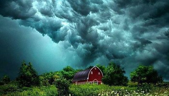 Badai terbentuk di atas Wisconsin Foto: via 121clicks