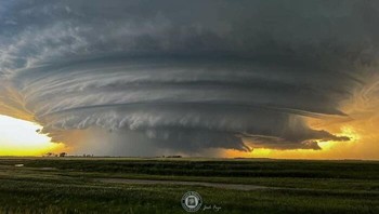 Badai di Glenburn, North Dakota Foto: via 121clicks