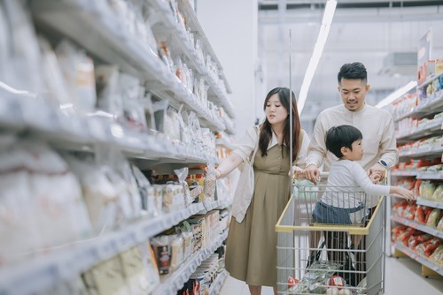 Ilustrasi keluarga muda