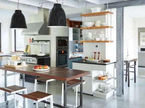 Inspirasi dapur industrial.