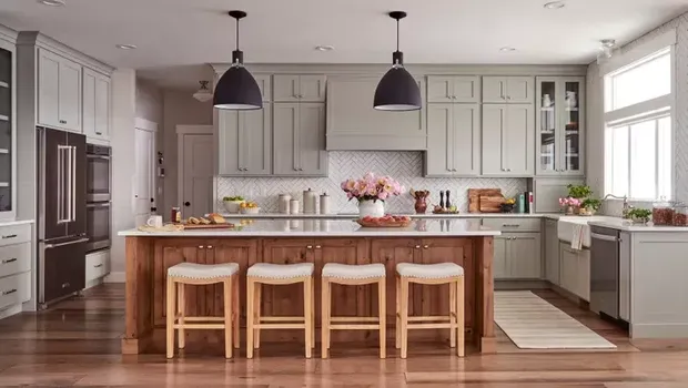 Inspirasi dapur transisi di rumah