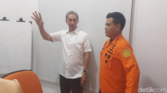 Kepala Basarnas Marsekal Madya Kusworo di Bogor. (M Sholihin/detikcom)