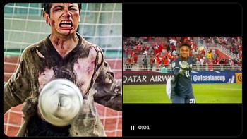 Ernando Ari be like pas lawan Australia. Foto: (Twitter)