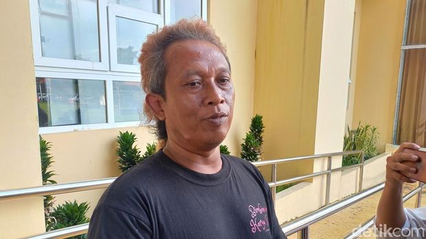 Pemilik Vio Katering asal Sukoharjo, Kusnadi Slamet Widodo, saat ditemui di Mapolresta Solo, Jumat (19/4/2024).