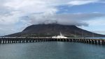 Penampakan Terkini Erupsi Gunung Ruang