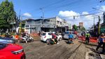Aspal Jalan Ranugrati Malang Ambles Imbas Pipa PDAM Bocor