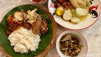 Beberapa vendor kulinernya mulai dari Gudeg Raden Putro, Sop Buntut Kang Odi, Kopi Akung, dan Hainambah. Beralihnya konsep ini masih terbilang baru. Foto: detikcom/Riska Fitria