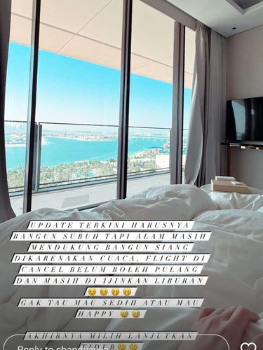 shandy aulia masih berada di dubai