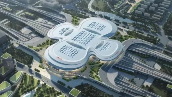 Stasiun mirip pembalut di China