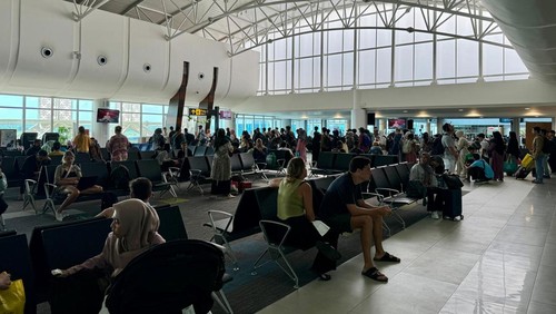 Suasana di Bandara Internasional Lombok.