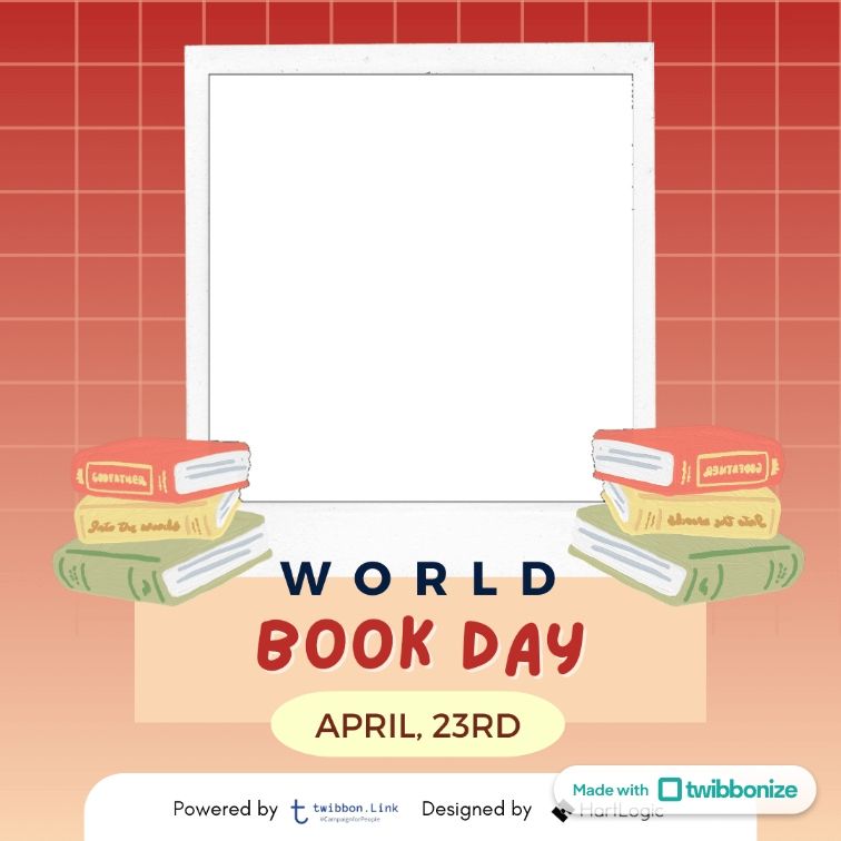 Twibbon Hari Buku Sedunia 2024