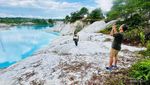 Anomali Danau Kaolin yang Berpasangan, tapi Beda Warna di Pulau Bangka