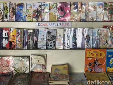 Victory Komik, persewaan komik dan buku di Kota Solo, Kamis (19/4/2024).