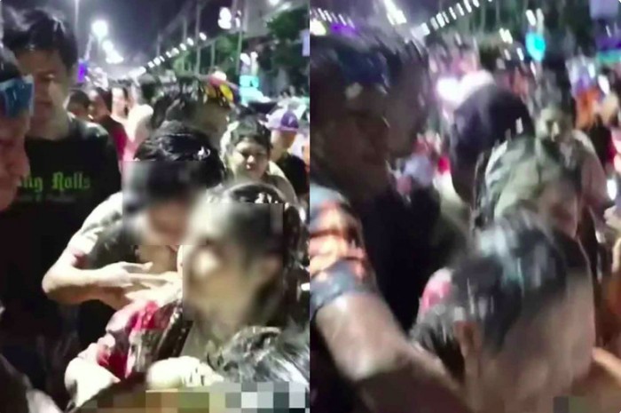 Wanita dilecehkan saat Festival Songkran