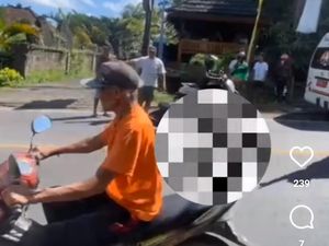 Ditabrak Lari Truk di Uluwatu, WN Argentina Tergeletak di Jalan