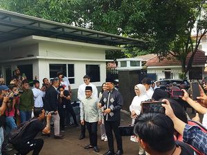 Anies Ajak Istri-Anak Hadiri Halalbihalal di Rumah Cak Imin