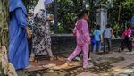 Duh! Trotoar di Alun-alun Pandeglang Pada Rusak