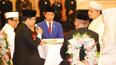 Jokowi Jadi Saksi Pernikahan Putra Wamenaker Afriansyah