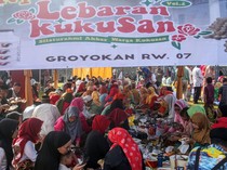 Keseruan Warga Depok Rayakan Lebaran Kukusan