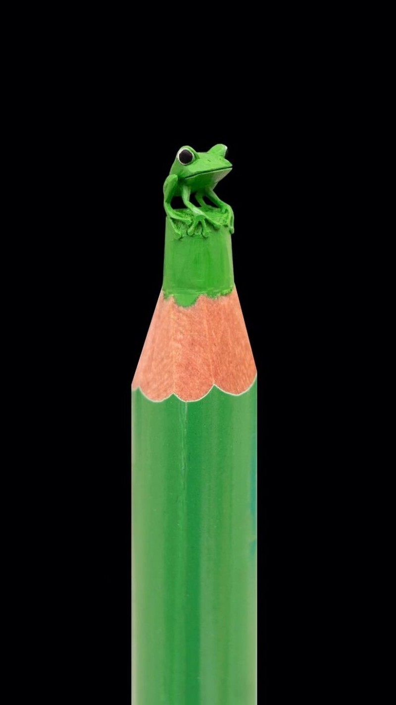 Kreatif Banget! Ujung Pensil Bisa Dibentuk Beragam Karakter