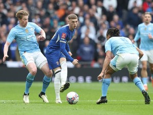 Semifinal PIala FA: Man City Vs Chelsea Imbang di Babak Pertama