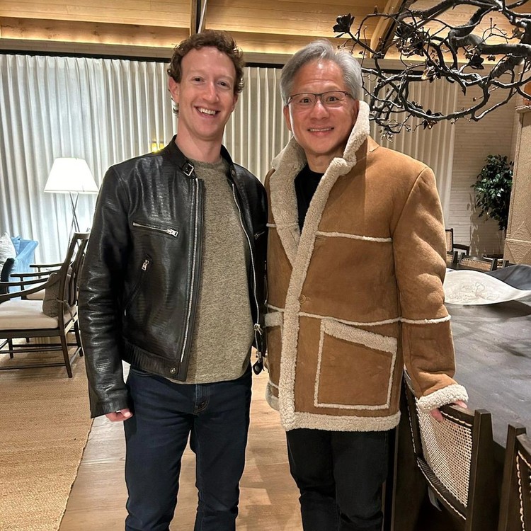 Ternyata CEO Meta Mark Zuckerberg dan Bos Nvidia Jensen Huang bersahabat. Tampaknya ini menjadi bromance terbaru di Silicon Valley.