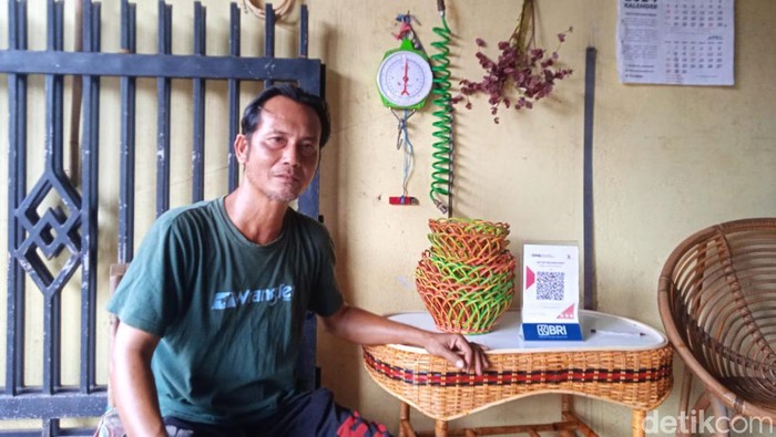 Muhammad Asad pelaku UMKM Handcraft dan Home Decor di Kota Medan (Andika Syahputra/detikcom)