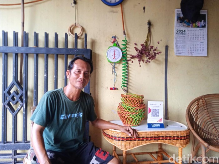 Muhammad Asad pelaku UMKM Handcraft dan Home Decor di Kota Medan (Andika Syahputra/detikcom)