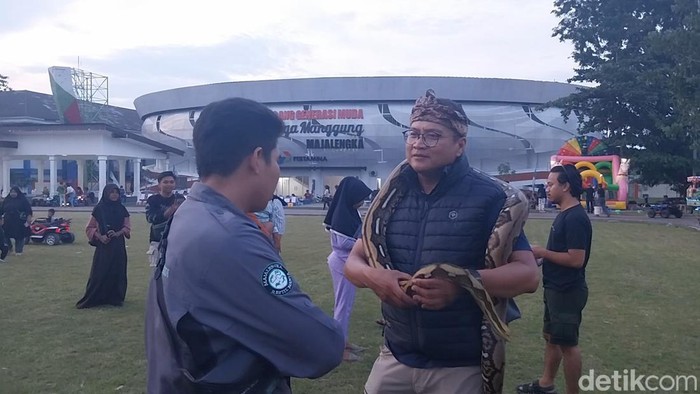 Pecinta satwa di Majalengka menggelar halal bihalal.