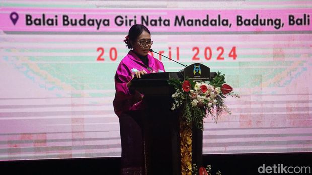 Pembukaan Munas Perempuan di Kabupaten Badung, Bali, Sabtu (20/4/2024). (Agus Eka/detikBali)