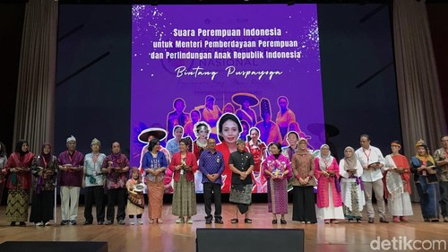 Pembukaan Munas Perempuan di Kabupaten Badung, Bali, Sabtu (20/4/2024). (Agus Eka/detikBali)