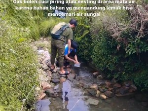 Tinja di Mata Air Suryakencana, Pendaki: Nggak Cuma di Gunung Gede