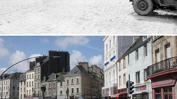 Ini merupakan gambaran pusat kota Paris dan pasukan Amerika Serikat (AS) pada Juni 1966. Terlihat beberapa kendaraan AS terparkir di Quai de Caligny. Foto: (Bored Panda).