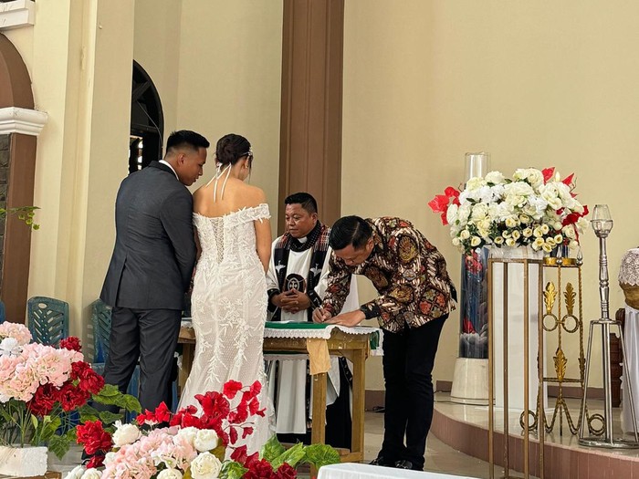 Momen Bharada Richard Eliezer resmi nikahi kekasihnya. (Dok Istimewa)