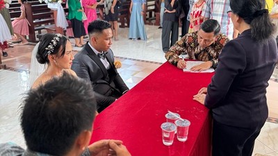 Potret Pernikahan Bharada Richard Eliezer dengan Kekasihnya
