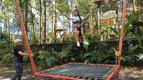 Salah satu wahana permainan di The Grand Lagunas, Kintamani, Bangli, Bali. (Foto: Agus Eka/detikBali)