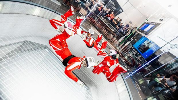 Tim terjun payung Polri sabet juara tingkat di ajang '1st FAI Asian Indoor Skydiving Championships' di Macau, China.