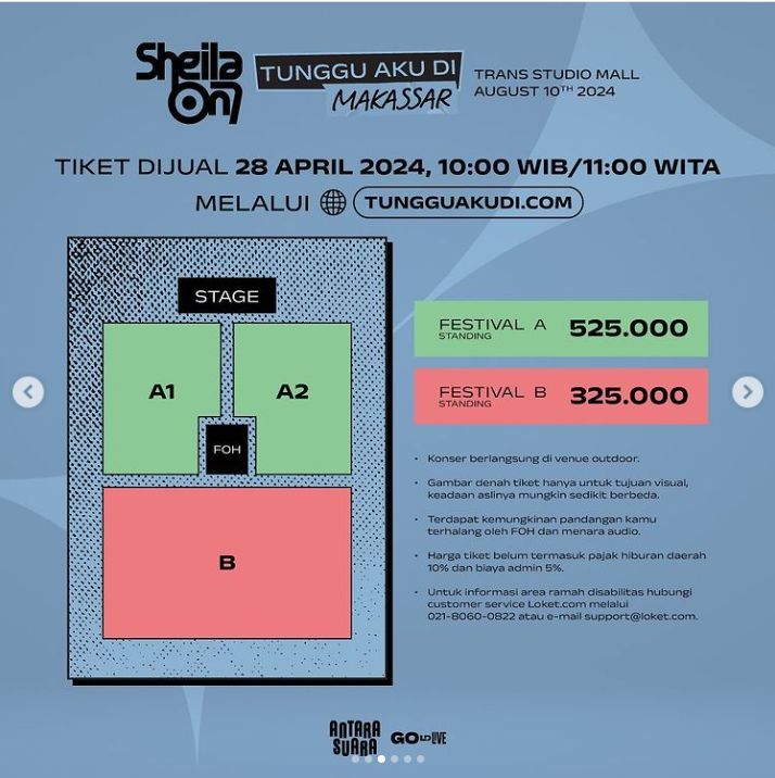 Denah Konser Sheila On 7 Makassar
